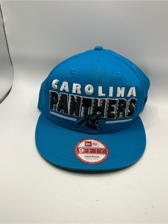 New Era Other - New Era 9Fifty  Carolina Panthers Teal Snapback Hat with Black & White Logo
